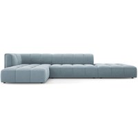 Milo Casa | Ecksofa Francesca Samt links 5-Sitzer von Milo Casa