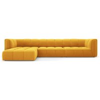 Milo Casa | Ecksofa Francesca Samt links 5-Sitzer von Milo Casa