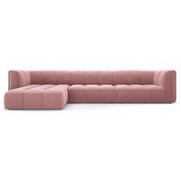 Milo Casa | Ecksofa Francesca Samt links 5-Sitzer von Milo Casa