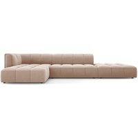 Milo Casa | Ecksofa Francesca Samt links 5-Sitzer von Milo Casa