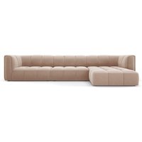 Milo Casa | Ecksofa Francesca Samt rechts 5-Sitzer von Milo Casa