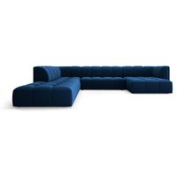 Milo Casa | Panorama-Ecksofa Francesca Samt links 7-Sitzer von Milo Casa
