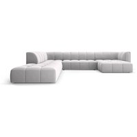 Milo Casa | Panorama-Ecksofa Francesca Samt links 7-Sitzer von Milo Casa