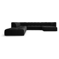 Milo Casa | Panorama-Ecksofa Francesca Samt links 7-Sitzer von Milo Casa