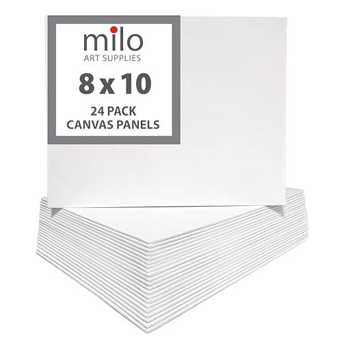MILO | 8 x 10" 24 Pack Canvas Panels | Bulk Set of 24 8x10 inch Canvases Panel Boards for Painting | Ready to Paint Art Supplies White Blank Artist Board MILO | 8 x 10" 24 Pack Canvas Panels | Bulk Set of 24 8x10 inch Canvases Panel Boards for Painting | Ready to Paint Art Supplies White Blank Artist Board von Milo