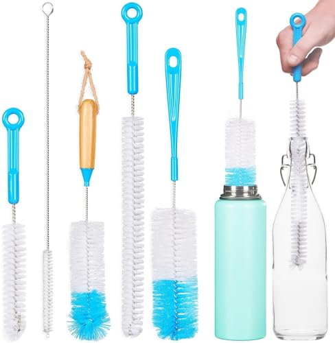 5 Stück FlaschenbüRsten Set, BüRste Flaschenreinigung mit Flaschenburste Lang, Flasche Reinigungsbürsten für Trinkflaschen, Glasflaschen, Baby Flaschen, TrinkgläSer 5 Stück FlaschenbüRsten Set, BüRste Flaschenreinigung mit Flaschenburste Lang, Flasche Reinigungsbürsten für Trinkflaschen, Glasflaschen, Baby Flaschen, TrinkgläSer von Miloll