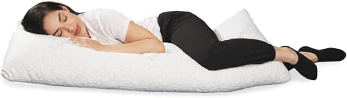 Memory Foam Seitenschläferkissen 50 x 137 cm Langes Kissen für Seitenschläfer, Körperkissen mit Mikrofaser-Füllun zur Unterstützung der Mutterschaft und für Seitenschläfe Memory Foam Seitenschläferkissen 50 x 137 cm Langes Kissen für Seitenschläfer, Körperkissen mit Mikrofaser-Füllun zur Unterstützung der Mutterschaft und für Seitenschläfe von Miloll