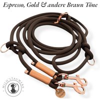 Personalisierbare Verstellbare Individuell Gestaltbare Hundeleine Tauleine Seilleine Leine Seilfarbe Karabiner Takelung Auf Wunsch Espresso Personalisierbare Verstellbare Individuell Gestaltbare Hundeleine Tauleine Seilleine Leine Seilfarbe Karabiner Takelung Auf Wunsch Espresso von MilosTauwerk