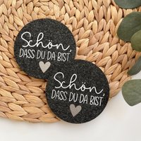 Untersetzer Schön, Dass Du Da Bist von Miloveby