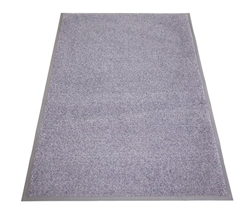 miltex EAZYCARE UNIQ Schmutzfangmatte, 100% Polyamid (Flor), grau, 85 x 150 cm von miltex