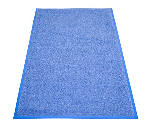 miltex EAZYCARE UNIQ Schmutzfangmatte, 100% Polyamid (Flor), blau, 85 x 150 cm von miltex