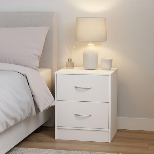 Milton & Oldbrook Nachttisch Navan, Weiß von Milton & Oldbrook