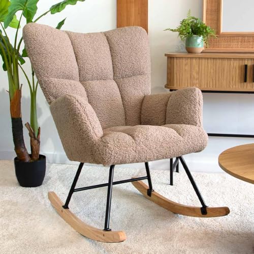 Milton & Oldbrook Teddy Vidin Schaukelstuhl, Beige von Milton & Oldbrook