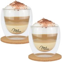 Milu Kaffeegläser 250,0 ml, 2 St. Milu Kaffeegläser 250,0 ml, 2 St. von Milu