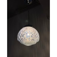 Mid Century Murano Glas Pendelleuchte Muranoglas Deckenlampe Swirling Kronleuchter von MilunaCoVintage