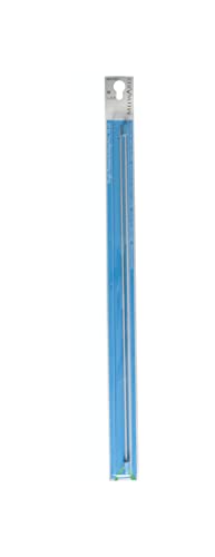 MILWARD 2222501 Single Point Knitting Needles, 35cm Stricknadeln Einzelpunkt, 35 cm, Silber-Grau, 2,0mm von Milward