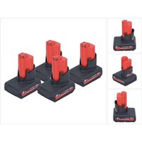 Akku Set 4x M12 HB5 High Output 12 v 5,0 Ah / 5000 mAh Li-Ion Akku ( 4x 4932480165 ) - Milwaukee von Milwaukee