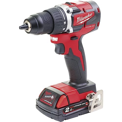 Milwaukee 4933464317 Bohrschrauber ohne Bürsten, M18 CBLDD-202C, Rot Milwaukee 4933464317 Bohrschrauber ohne Bürsten, M18 CBLDD-202C, Rot von Milwaukee