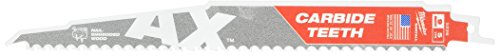 Hoja Sable THE AX™ Carbide Madera con Clavos 230mm 5Tpi - 1uds von Milwaukee
