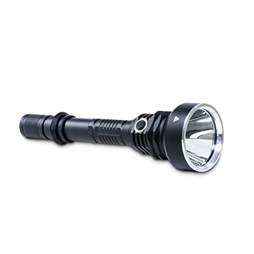 MAUL LED-Taschenlampe MAULhelios – outdoor-taugliche LED Taschenlampe für die professionelle Anwendung – extrem helle Taschenlampe mit langer Leuchtdauer und Spritzwasserschutz (IPX4) – schwarz von Milwaukee