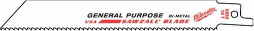 SAWZALL SAWZALL SAB SAK Laws 100 mm 24 Zähne Milwaukee - 5 Räume - 48005185 von Milwaukee