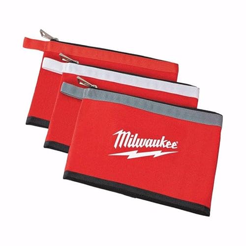 Milwaukee 48-22-8193 Werkzeugtasche mit Reißverschluss, 30,5 cm, mehrfarbig, 3 Stück von Milwaukee