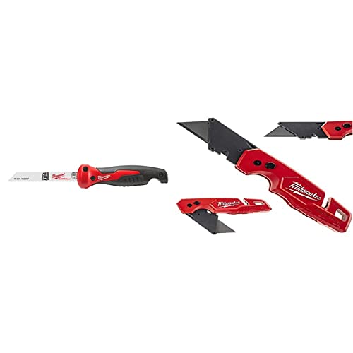 Milwaukee 48220305 zusammenklappbar Jab sah – Rot/Schwarz & Faltbares Taschenmesser MILWAUKEE Fastback 4932471357 von Milwaukee