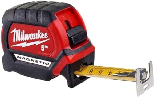 Milwaukee 48227305 HP5Mg/27 Premium-Maßband, magnetisch, Rot/Schwarz von Milwaukee