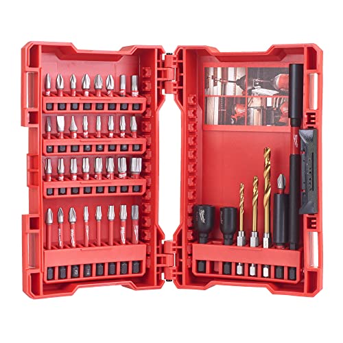 Milwaukee 4932430908 Shockwave Bohrer/Schraubendreher-Bit Set, rot (40) von Milwaukee