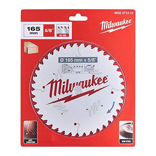 Milwaukee 4932471312 Kreissägeblatt, 165 mm x 15,87 x 40. von Milwaukee