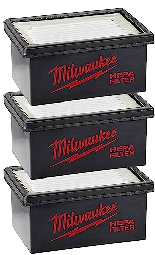 Milwaukee 49-90-2306 M12 Hammervac Filter, 3er-Pack von Milwaukee