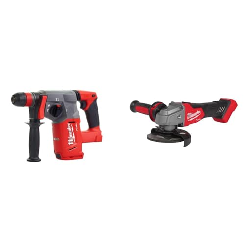 Milwaukee Akku-Bohrhammer M 18 FHX-0 SDS-plus 18,0 Volt & FSAG125X-0X M18 Fuel Winkelfräser 125 mm mit Schiebeschalter, rot, 0 Milwaukee Akku-Bohrhammer M 18 FHX-0 SDS-plus 18,0 Volt & FSAG125X-0X M18 Fuel Winkelfräser 125 mm mit Schiebeschalter, rot, 0 von Milwaukee