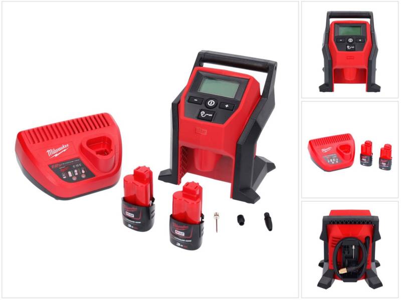 Milwaukee Akku-Handkompressor M12 BI-302C Akku Kompressor 12 V + 2x Akku 3,0 Ah + Ladegerät Milwaukee Akku-Handkompressor M12 BI-302C Akku Kompressor 12 V + 2x Akku 3,0 Ah + Ladegerät von Milwaukee
