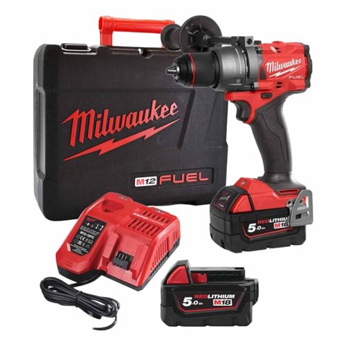 Milwaukee Akku-Schlagbohrschrauber Fuel M18FPD+HD-Box 2X 18V/5,0Ah Li-Ion, 6 von Milwaukee