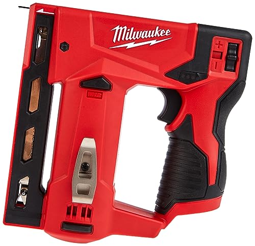 Milwaukee Akumuliatorinis kabių pistoletas STAPLER M12 BST-0 (12V) (be akum ir kroviklio) von Milwaukee