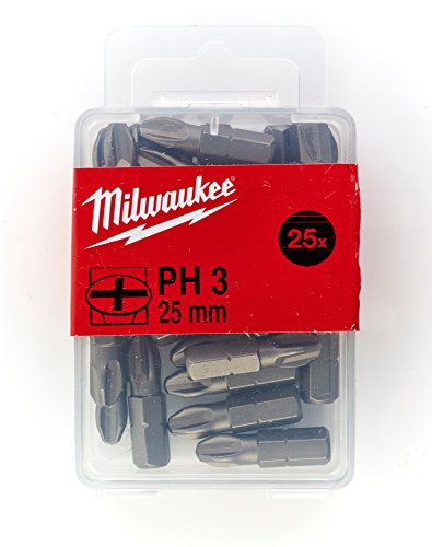 Punta PH3 x25mm - 25uds - S/Driving Bit PH 3 x 25mm - 25pcs von Milwaukee