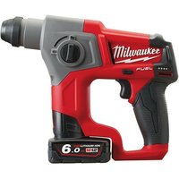 Milwaukee - Schlag- / Bohrhammer M12 CH-602X sds plus 12V incl 6Ah Akku + Ladegerät von Milwaukee