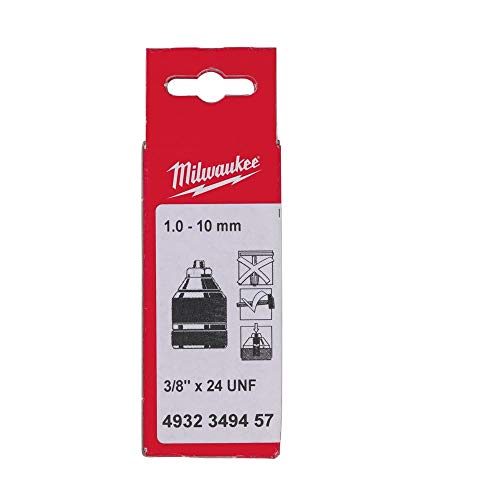 Portabrocas automático 1.0-10mm 3/8" x24UNF con tornillo von Milwaukee
