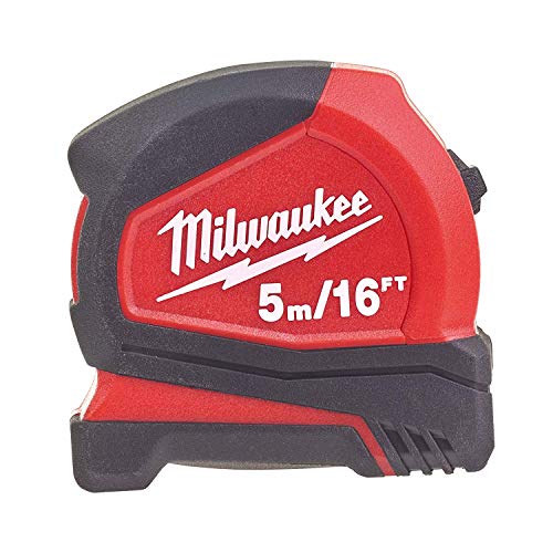 Milwaukee, 4932459595, Pro, Kompaktes Maßband, C5-16/25, Rot, 5 m von Milwaukee