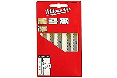 Segueta Cort.rápido y límpio 105mm paso 4mm - 5uds - Jigsaw Bl. 105 x 4mm T 301 DL - 5pcs von Milwaukee