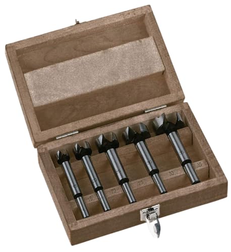 Estuche en caja de madera de brocas Forstner de 15/20 / 25/30 / 35mm von Milwaukee