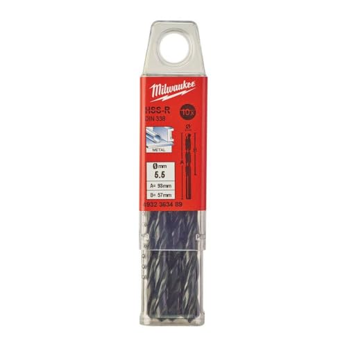 Milwaukee HSS Bohrer DIN 338 – für Metall, Durchmesser 5.5, 10 Stück per Pack von Milwaukee