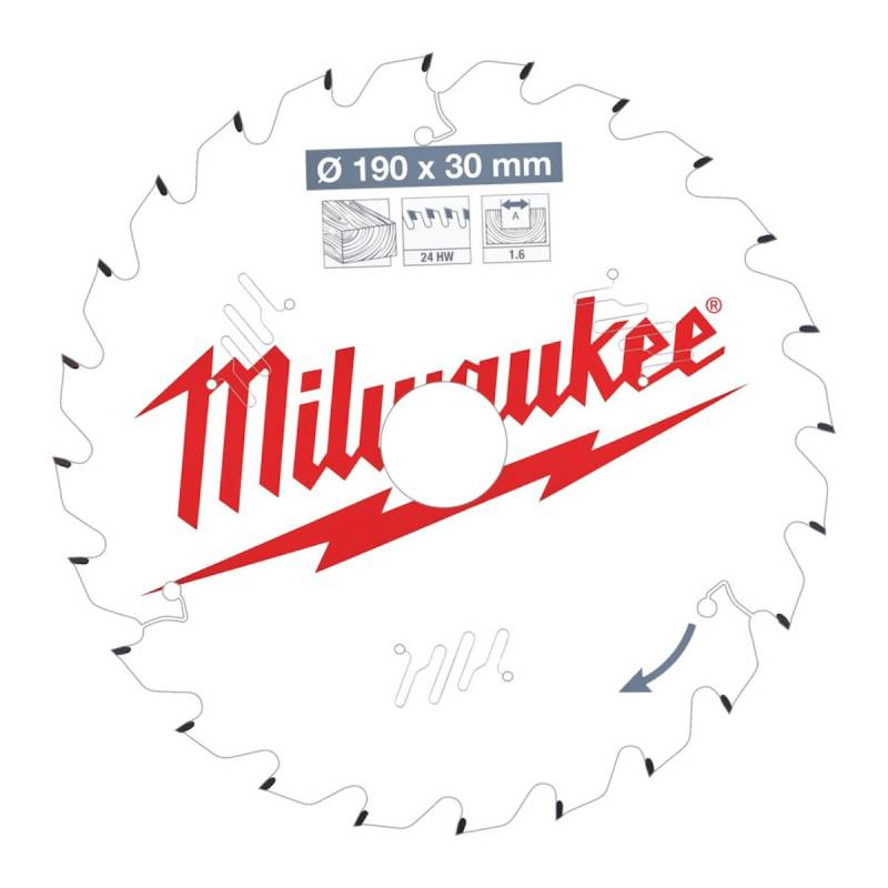 Milwaukee KREISSÄGEBLATT 190/30MM Z24 HOLZ 4932471300 von Milwaukee