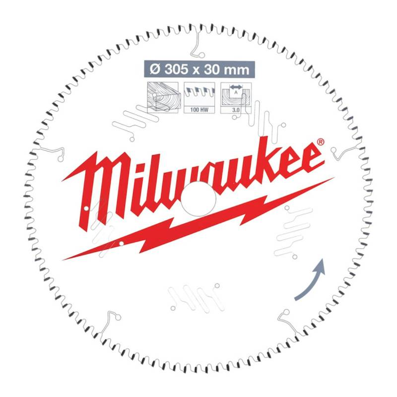 Milwaukee KREISSÄGEBLATT 305/30MM 100Z HOLZ 4932471322 von Milwaukee