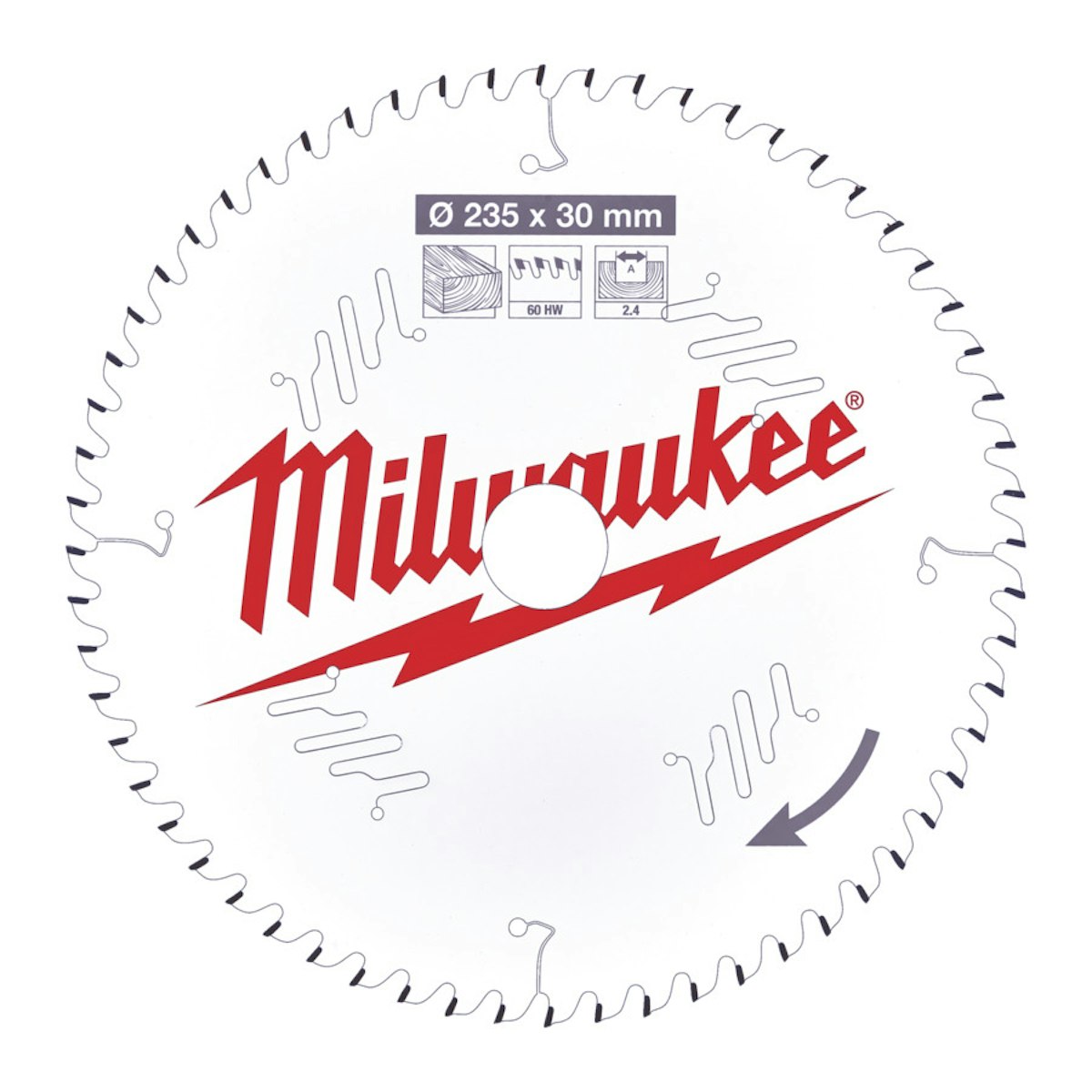 Milwaukee Kreissägeblatt 235/30mm 60Z Holz 4932471308 Milwaukee Kreissägeblatt 235/30mm 60Z Holz 4932471308 von Milwaukee