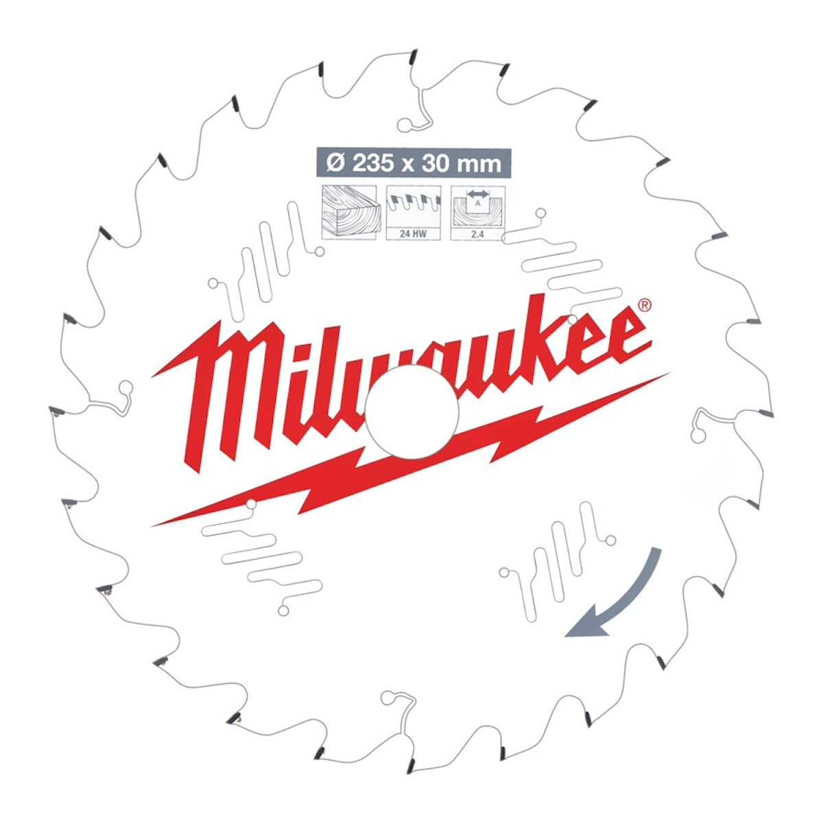 Milwaukee Kreissägeblatt f. Holz 235/30 mm 24 Z 4932471305 Milwaukee Kreissägeblatt f. Holz 235/30 mm 24 Z 4932471305 von Milwaukee