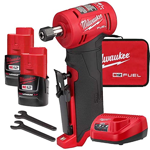 Milwaukee M12 Fuel 6,35 mm rechtwinkliges Schneideisenschleifer-Set von Milwaukee