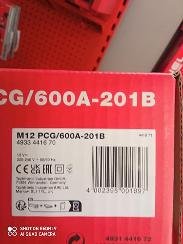 Pistola de químicos 1 batería M12 Li Ion 2,0Ah, con soporte de 600ml, díal compatible e interruptor electrónico variable y caja de cartón von Milwaukee