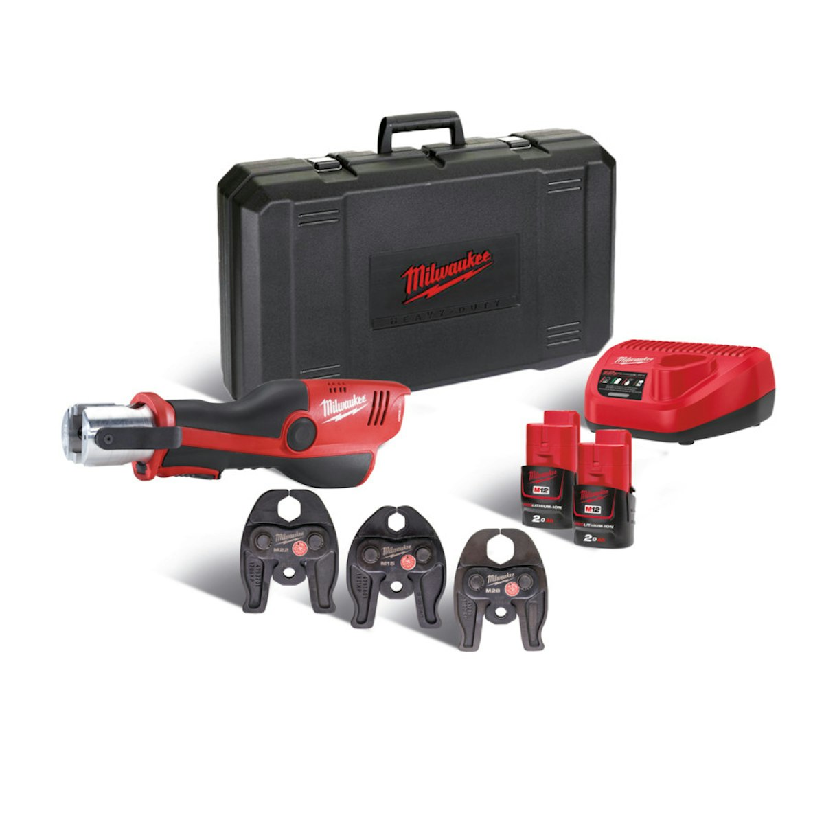 Milwaukee M12HPT-202C M-SET AKKU.PRESSWERKZ. IN2 4933443095 von Milwaukee