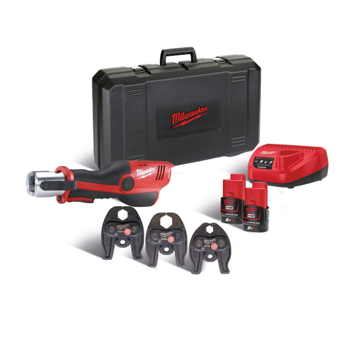 Milwaukee M12HPT-202C V V-SET AKKU-PRESSWERKZ. IN2 4933443100 von Milwaukee